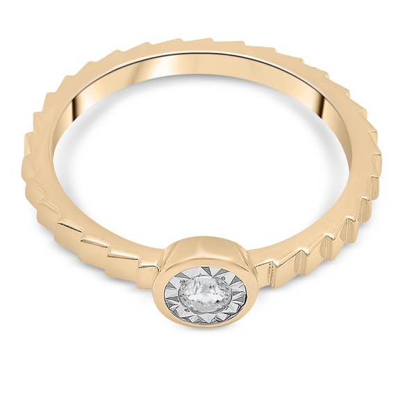 Diamond Miracle Plate Textured Ring in Gold Vermeil - Picture 3 of 13